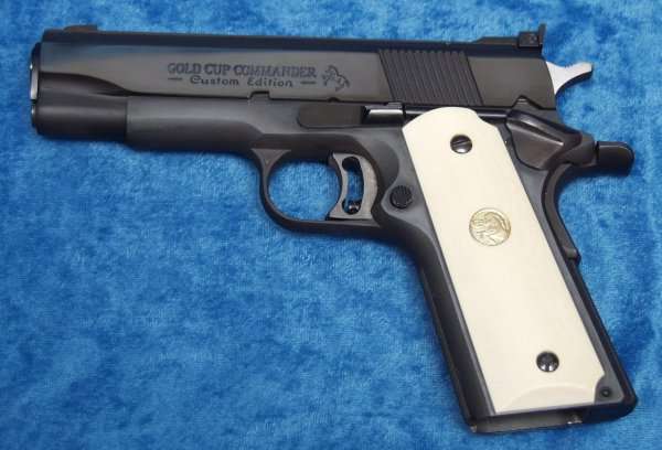 Colt 1911 Gold Cup National Match .38 Super Blue Series 70 Clark