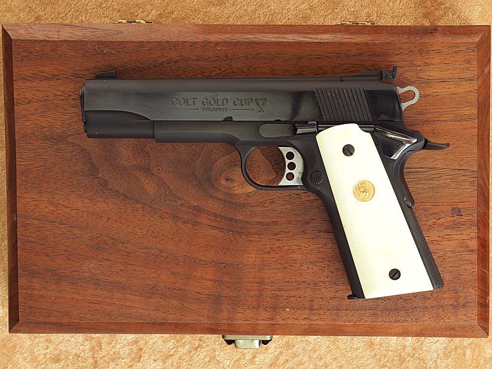 Colt 1911 Gold Cup National Match .38 Super Blue Series 70 Clark